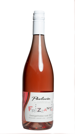 Fľaša vína Zweigeltrebe rosé frizzante 2021, zemské víno - perlivé (polosladké)