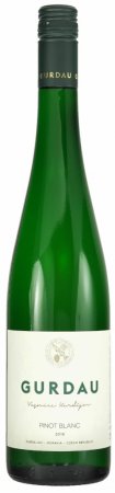 Fľaša vína Pinot Blanc 2018, zemské víno (suché)