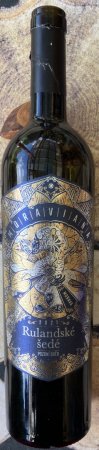 Fľaša vína Rulandské šedé 2021, pozdný sber (polosuché)