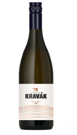 Fľaša vína Šaldorfský Kravák (Sauvignon blanc) 2019, pozdný sber (suché)