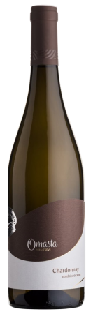 Fľaša vína Chardonnay 2021, výber z hrozna (polosuché)