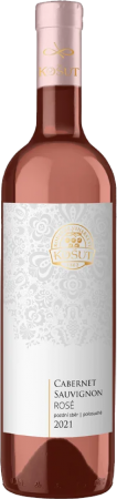 Fľaša vína Cabernet Sauvignon rosé 2021, pozdný sber (polosuché)