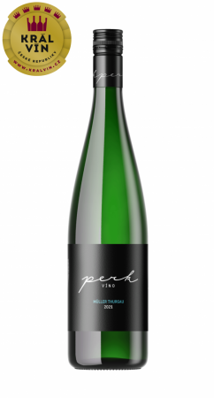 Fľaša vína Müller Thurgau 2021, zemské víno (polosladké)