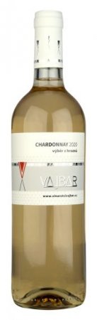 Fľaša vína Chardonnay 2020, výber z hrozna (polosuché)