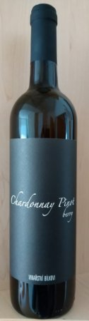 Fľaša vína Chardonnay Pinot berry 2019, pozdný sber (suché)