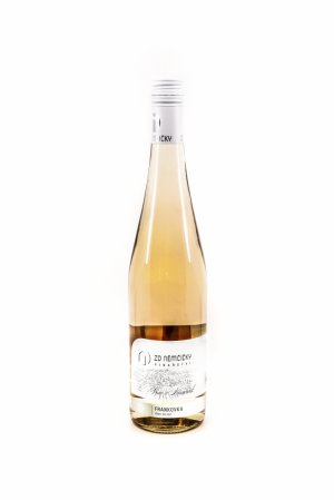 Fľaša vína Frankovka blanc de noir 2021, zemské víno (polosuché)