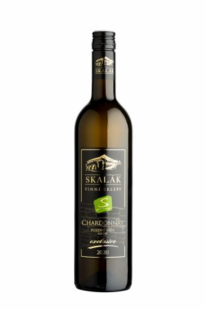 Fľaša vína Chardonnay 2020, pozdný sber (suché)
