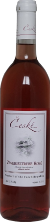 Fľaša vína Zweigeltrebe rosé 2019, akostné víno (suché)