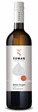 Fľaša vína Müller Thurgau 2021, kabinetné víno (suché)