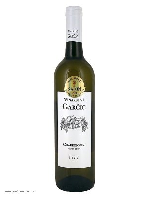 Fľaša vína Chardonnay 2020, pozdný sber (suché)