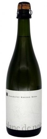 Fľaša vína Blanc de noir brut nature, akostné šumivé víno (brut nature)
