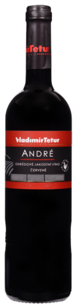 Fľaša vína André 2018, akostné víno (suché)