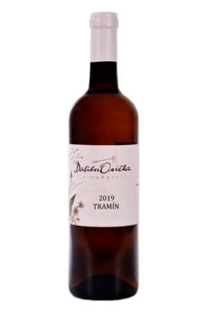 Fľaša vína Tramín 2019, zemské víno (suché)