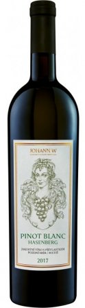 Fľaša vína Pinot blanc Hasenberg 2017, pozdný sber (suché)