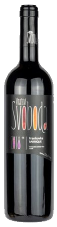 Fľaša vína Frankovka barrique 2018, zemské víno (suché)