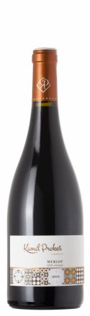Fľaša vína Merlot 2019, výber z hrozna (suché)