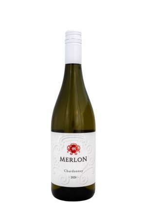 Fľaša vína Chardonnay 2020, zemské víno (polosuché)