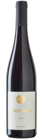 Fľaša vína Pinot noir 2018, pozdný sber (suché)