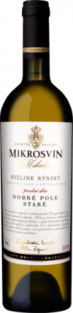 Fľaša vína Ryzlink rýnský (Staré) 2019, pozdný sber (suché)