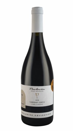 Fľaša vína Cabernet Cortis barrique 2018, výber z hrozna (suché)