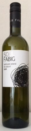 Fľaša vína Veltlínské zelené 2019, pozdný sber (suché)
