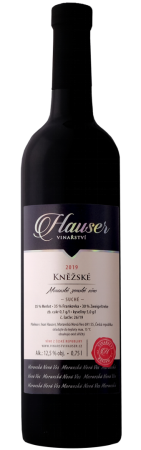 Fľaša vína Kněžské /ME+FR+ZW/ 2019, zemské víno (suché)