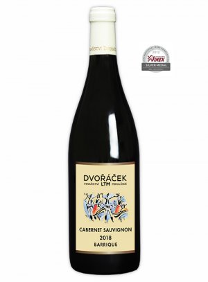 Fľaša vína Cabernet Sauvignon barrique 2018, výber z hrozna (suché)
