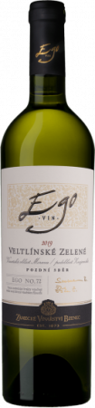 Fľaša vína Veltlínské zelené (EGO No.72) 2019, pozdný sber (suché)