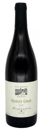 Fľaša vína Pinot gris 2018, zemské víno (suché)