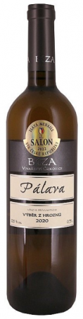 Fľaša vína Pálava 2020, výber z hrozna (polosuché)