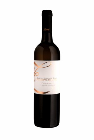 Fľaša vína Chardonnay (zrálo v sudu) 2018, zemské víno (suché)