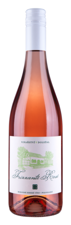 Fľaša vína Frizzanté Rosé 2020, zemské víno - perlivé (polosladké)
