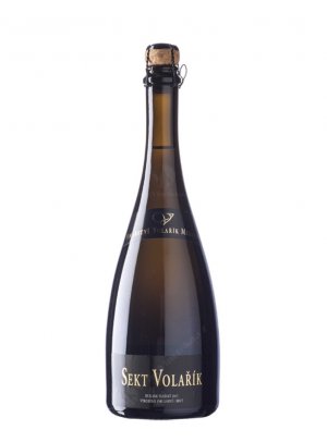 Fľaša vína Sekt Volařík Ryzlink vlašský 2015, pestovateľský sekt (extra brut)