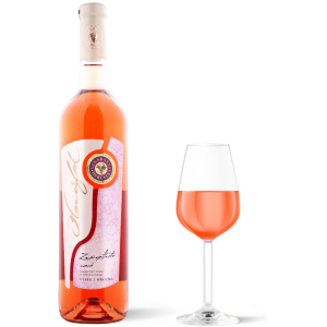 Fľaša vína Zweigeltrebe rosé 2019, výber z hrozna (polosuché)