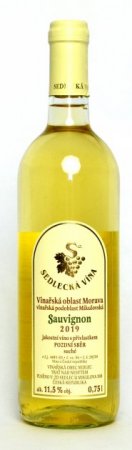 Fľaša vína Sauvignon 2019, pozdný sber (suché)