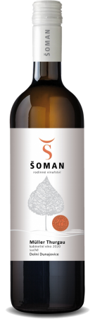 Fľaša vína Müller Thurgau 2020, kabinetné víno (suché)