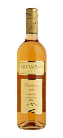 Fľaša vína Frankovka rosé 2019, pozdný sber (polosuché)