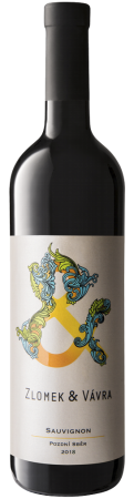 Fľaša vína Sauvignon 2018, pozdný sber (suché)