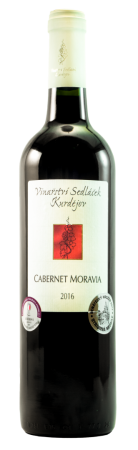 Fľaša vína Cabernet Moravia 2016, zemské víno (suché)