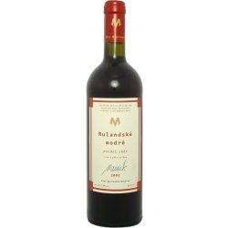Fľaša vína Rulandské modré 2002, pozdný sber (suché)