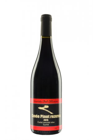 Fľaša vína Cuvée Pinot Noir reserva 2015, zemské víno (suché)
