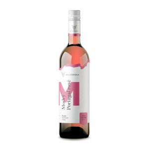 Fľaša vína Modrý Portugal rosé 2020, zemské víno (polosuché)
