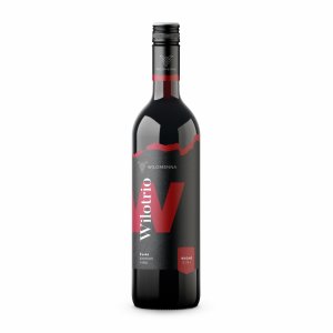 Fľaša vína Wilotrio červené 2018, zemské víno (suché)
