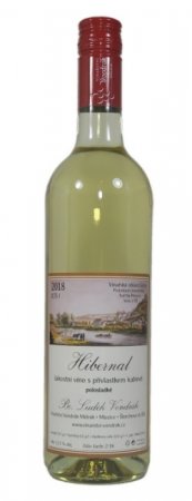 Fľaša vína Hibernal 2018, kabinetné víno (polosladké)