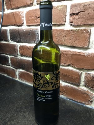 Fľaša vína Florianka 2018, bobuľový výber (sladké)