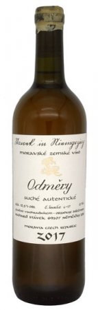 Fľaša vína Odměry 2017, zemské víno (suché)