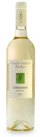 Fľaša vína Chardonnay chêne 2016, pozdný sber (suché)