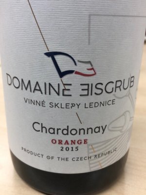 Fľaša vína Chardonnay Orange 2015, pozdný sber (suché)