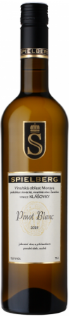 Fľaša vína Pinot Blanc 2019, pozdný sber (suché)