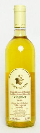 Fľaša vína Viognier 2018, výber z hrozna (polosladké)
